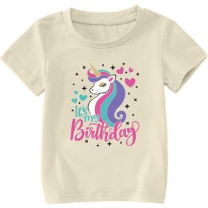 It's My Birthday Shirt for Toddler Girls 1st 2nd 3rd 4th 5th Girls Birthday Party Outfit Short Sleeve Gift Tshirt, 110