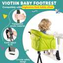Acrylic Baby Footrest Compatible with Inglesina Fast Table Chair, Adjustable Baby Footrest for Hook On High Chairs, Sturdy Foot Rest Fit for Clip on Table Chairs with Tray (Chair not Included)