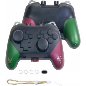 PERFECTSIGHT Switch Pro Controller Protective Case, Cute Cat Ear Hard Shell Joystick Protector Carrying Case, Heavy Duty Switch Accessory Protective Cover Travel Stroage Case - Black