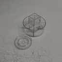 JIKIOU Acrylic Pen Holder, 360-Degree Rotating Pen Holder for Desk, Clear Desk Organizers and Accessories with 5 Compartments Pencil Organizer, Art Supply Storage Box Caddy for Office, Home