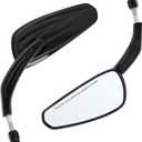 Motorcycle Mirrors Black,5/16 24 UNF Motorbike Rear View Mirror fits for Harley Sportster Road King Street Glide road glide Electra Glide Dyna Softail Ultra Vrod