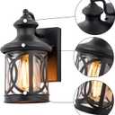 2-Pack Outdoor Wall Lights, Porch Lights, Waterproof Outdoor Wall Sconce, Exterior Light Fixture Matte Black with Clear Glass Shade for Garage Patio Front Door Balcony, 12in.