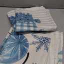 Dunzy 3 Pcs Winter Snowman Snowflake Christmas Kitchen Rugs and Mats Set Kitchen Floor Mats Seasonal Decor Anti Slip Xmas Tree Buffalo Plaid Cushion Case Bathroom Rug for Indoor Holiday Decoration