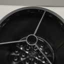 Kitchen Utensil Holder Extra Large 360Rotating For Counter Organizer Stainless Steel Storage Cooking Silverware Caddy 3 Compartment Flatware Spoon Spatula Tool Cutlery ContainerBlack