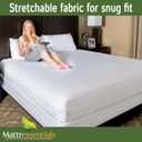 Zippered Full Mattress Protector (11"-13" Depth) - Bed Bug Waterproof Mattress Cover, Premium Quality Hypoallergenic Encasement White