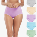 Molasus Women's Cotton Underwear High Waisted Full Coverage Ladies Panties (Regular & Plus Size)
