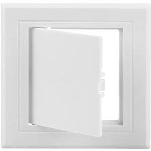 4x4 inch Plastic Access Panel for Drywall Ceiling Reinforced Plumbing Wall Access Doors Removable Hinged, White