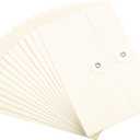 PATIKIL 4.5x6.7" Gift Card Envelopes with String Tie Closure, 15 Pcs Christmas Card Holders Greeting Business Card Envelope for Thanksgiving Day Halloween Birthdays Weddings, White