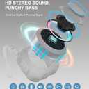 comiso Shower Bluetooth Speaker, Waterproof Bluetooth Speakers IPX7, Floating Portable Wireless Speaker with LED Light, Loud HD Sound and Bass for Travel Beach Shower, Ideal Gifts for Men and Women