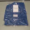 Summer Women's Casual Dress with Thin Straps Off-The-Shoulder Short Sleeves Flowing Beach Resort A-Line Dress (Blue, M)