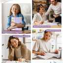 4 x 2026 Planner, Weekly and Monthly Calendar Planner from January 2026 - December 2026, 5.75" x 8.38" Hardcover Leather Hourly Appointment Book with Tabs, A5 Spiral Daily Planners for College School Work Home, Purple