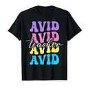Avid Teacher Appreciation Back To School T-Shirt for Men Women, XL