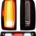 Tresound Tail Light + 3rd Brake Cargo Lamp for 2015-2022 Chevy Colorado & GMC Canyon, Third High Mount Stop Light Rear LED Taillight, GM2800270 84169778 84169777 GM2801270 84630993