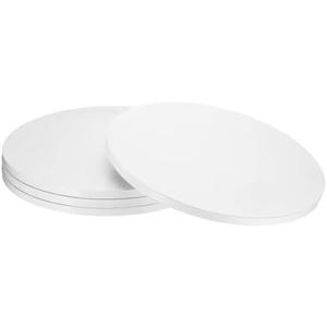 uxcell 3pcs Cake Boards, 12 Inch Round Cake Drum Circle Cake Base Grease Proof Pastry Board for Cake Baking Wedding Birthday Party Supplies White