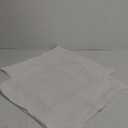 Pack of 2 Throw Pillow Covers 24x24 Inch Linen White Pillowcases Farmhouse Decorative Solid Pillow Covers 60x60 cm Square Cushion Case for Home Decor Sofa Couch Bed (White)