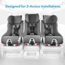 Clek Foonf Convertible Car Seat with Rigid Latch System, Crumple Zone Safety System, Adjustable Headrest, Reclining Design, Anti-Rebound Bar & Flame Retardant-Free Date of Manufacture 2026/04/02 (Edge Ziip)