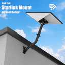 Gen 3 Starlink Mount, Adjustable Metal Starlink Standard Kit, Compatible with 4/4X/V3 Standard Dish with Pipe Adapter,Weatherproof,for Wall and Roof