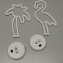 UrsaMajor 2 Pack Neon Signs, Pink Flamingo & Neon Palm Tree, USB/Battery Powered, Energy Efficient, Decor Lights for Girls Bedroom, Party, Dining Tables, Office desk, Valentine Gifts