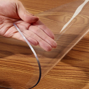 12x28 Inch Clear Desk Pad Blotter Plastic Transparent Desk Mat for Desktop Crystal PVC Table Cover Protector Waterproof Writing Desk Protector for Office and Home Rectangle Non-Slip Table Cover Cloth