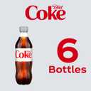 2 x Diet Coke Diet Soda, 16.9 fl oz Bottles, 6 Pack - Cola Soft Drinks