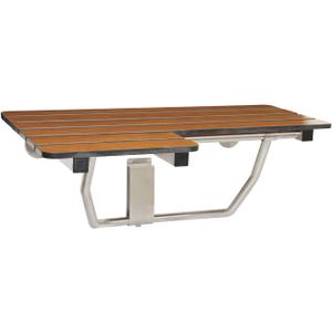 Seachrome SSR-320225-PT 32-inch ADA Folding Shower Seat Right-Handed, Teak