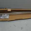 Ivilon Drapery Window Curtain Rod - End Cap Style Design 1 Inch Pole. 72 to 144 Inch Color Warm Gold