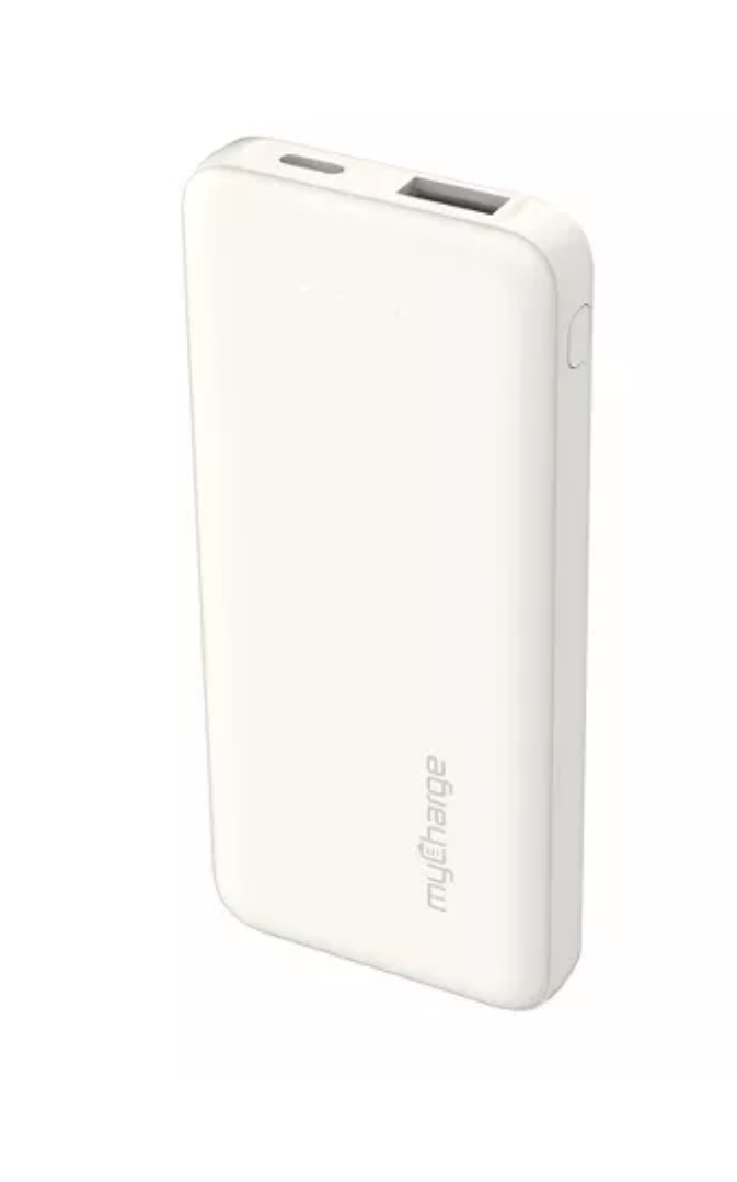 myCharge 5000mAh Power & Go Power Bank - White