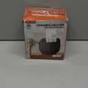 Portable Ceramic Space Heater w/Thermostat, 1500W Indoor Electric Space Heater Fan with Overheat and Tip-Over Protection, Heat Up 200 Square Feet for Office Room Dorm Use, Black