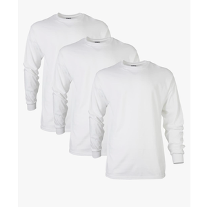 Gildan Adult Ultra Cotton Long Sleeve T-Shirt, Style G2400, Multipack, Size S