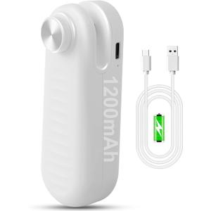 2 in 1 Mini Bag Sealer, Bag Sealer Heat Seal with Cutter, USB C Rechargeable Chip Bag Sealer Heat Seal, Portable Bag Resealer for Plastic Bags Snacks & Food Storage,Ivory White