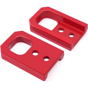 Front Tow Hooks Compatible with Toyota Tacoma 2024-2026 4Runner 2025-2026, Red Left and Right