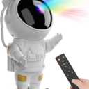 Astronaut Star Projector Galaxy Night Light, Space Projector, Starry Nebula Ceiling LED Lamp, with Timer and Remote Control, Kids Room Decor Aesthetic, for Christmas, Birthdays, Valentine's Day (B55, White)