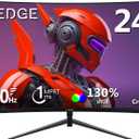 Z-Edge 24 inch Gaming Monitor, 200Hz 165Hz Curved 1650R Computer Monitor, FHD 1080P, Ultra-Fast MPRT 1ms Curved Monitor, 300nits, 16.7M Colors, UG24 1X DP 1.4 Port and 1X 2.0 HDMI Port