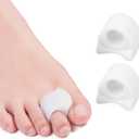 Pinky Toe Separators 12-Pack - Gel Toe Spacers for Overlapping Toes, Small Toe Corrector for Women and Men, Preventing Rubbing & Relieve Pressure