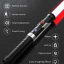 Light Saber for Dueling 12 RGB Light Saber with Motion Control Real Light Sabers for Kids Adults Smooth Swing Metal Light Sabers Toy with 16 Fonts for Halloween/Christmas Cosplay/Gifts/Fans