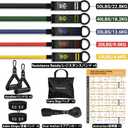 Readaeer Resistance Bands, Exercise Bands for Working Out, Work Out Bands with Handles for Men and Women for Indoor and Outdoor Sports, Fitness, Suspension, Speed Strength, Training, Home Gym,Yoga