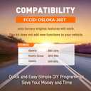 Keyless Entry Remote DIY Kit 4 Button Compatible with Hyundai Elantra 2007-2016. Sonata 2006-2014 (FCCID:OSLOKA-360T)