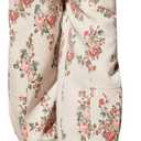 Anoumcy Floral Print Sweatpants Joggers for Women Fall Winter Flower Printted Lounge Pants Trousers with Pockets White (Small, White-floral Print)