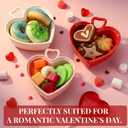 12 Pcs Heart Shaped Ramekin Creme Brulee Ramekins Oven Safe 3.5 Inch Heart Shaped Dishe Small Baking Ceramic Bowls for Souffle Snacks Quiche Appetizers Sauces, 3 Colors