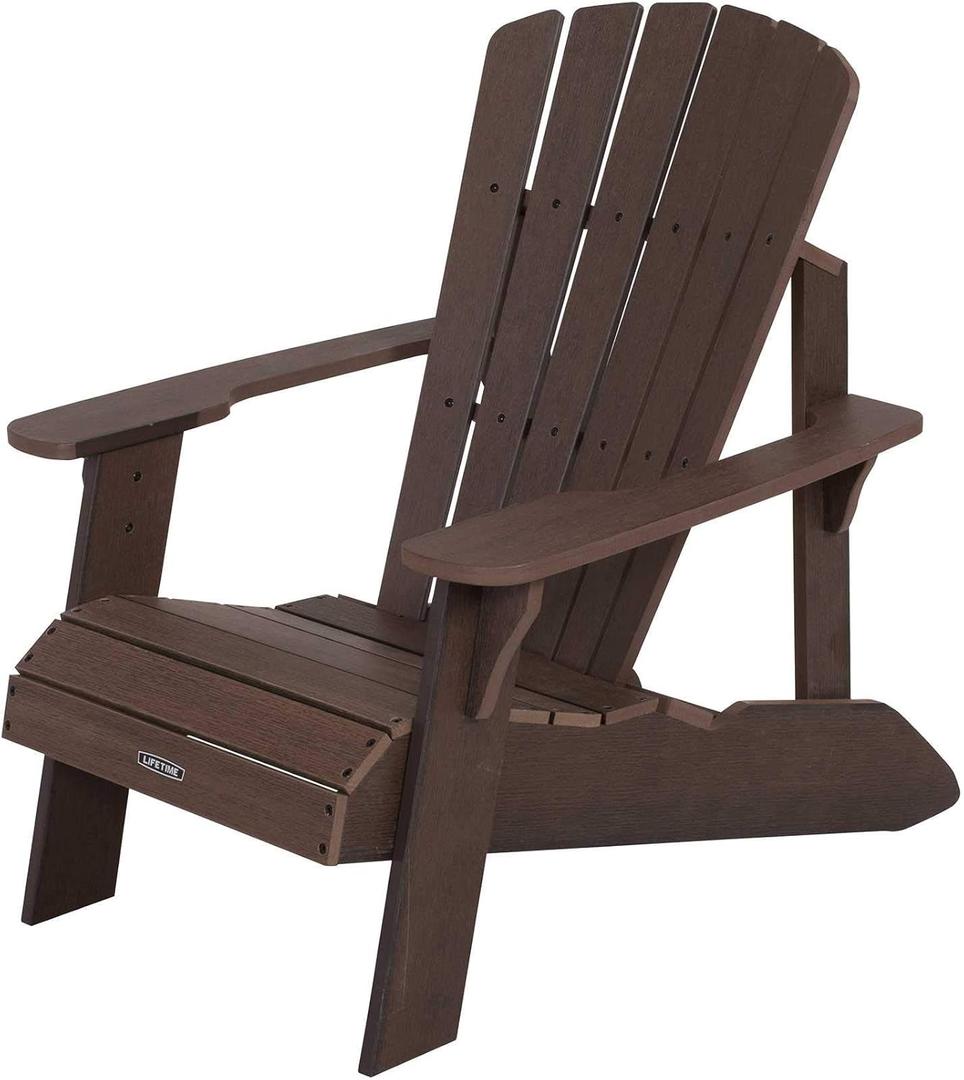 Lifetime Faux Wood Adirondack Chair (Rustic Brown) Lifetime Faux Wood Adirondack Chair (Rustic Brown)