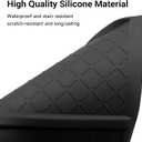 3PCS Center Console Organizer Compatible with Toyota RAV4 2026 Accessories,XSE GR Sport Hybrid Limited XLE Woodland,Silicone Wireless Charging Anti-Slip Pad,Co-Pilot Front Organizer Tray