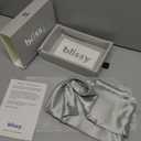 Blissy Silk Pillowcase - 100% Pure Mulberry Silk - 22 Momme 6A High-Grade Fibers - Silk Pillow Cover for Hair & Skin - Regular, Queen & King (Silver, Standard)