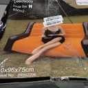 Large Inflatable Leisure Chair, Inflatable Sofa Chair for Outdoor and Indoor Use (Black+Grey, Two-Person Chair)