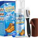 Suede Cleaner Kit for Shoes, 200ml Foam Shoe Cleaner with Brush and Towel, Deep Cleans Suede, Nubuck, Boots, Sneakers, Removes Stains, Dirt and Water Marks Safely (200ml)