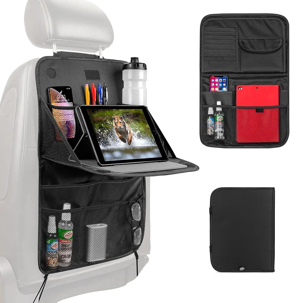 12"x15" Back Seat Hanging Organizer With Tray Table Black - Turtle Wax
