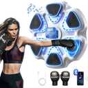 SPIEEK Music Boxing Machine with Gloves for Adults Boxing Machine Wall Mounted Music, Smart Bluetooth Boxing Equipment for Home and Gym, Training Machine with Electronic Wall Mounted
