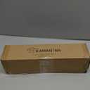 KAMANINA Curtain Rods for Windows 72 to 144 Inches (6-12ft) Long Heavy Duty Curtain Rod, 7/8 Inch Adjustable Decorative Drapery Rods with Netted Texture Finials, Bronze