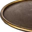 Metal Martini Cocktail Table, Antique Brass, 12.5"D x 12.5"W x 27.5"H