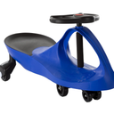 Lil' Rider Wiggle Car Ride on Toy - No Batteries, Gears, or Pedals - Just Twist, Swivel, and Go - Outdoor Ride on for Kids 3 Years and Up (Blue), Large