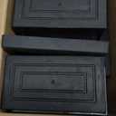 ANNKUT Rectangle Bed Risers, 3 Inch Heavy Duty Adjustable Furniture Risers for Bed Sofa Table and Couch Lift Support Up to 1,300 Lbs (4 Pack-Black)